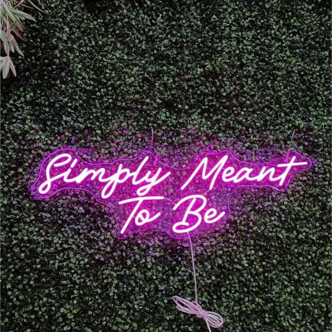 Simply Meant To Be Led Sign Business Neon Sign - Shineneon