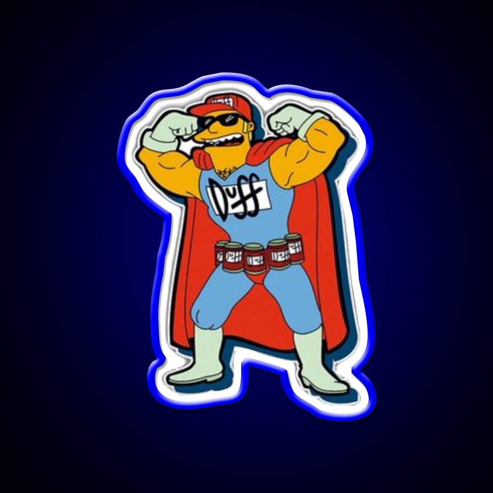 Simpsons Beer Superhero Beer Bar Decor Led Neon Sign Rgb Color - LED neon sign view 5