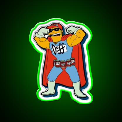 Simpsons Beer Superhero Beer Bar Decor Led Neon Sign Rgb Color - LED neon sign view 8