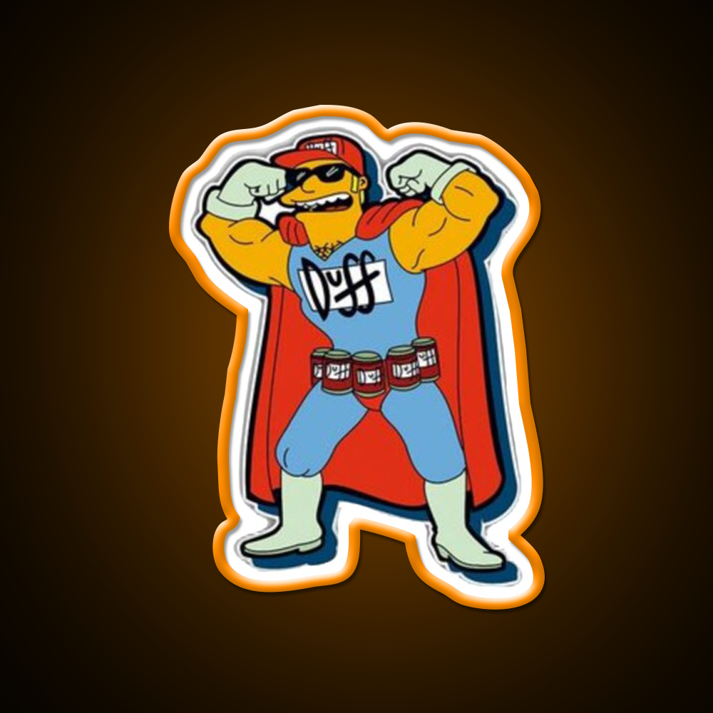 Simpsons Beer Superhero Beer Bar Decor Led Neon Sign Rgb Color - LED neon sign view 6