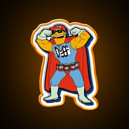 Simpsons Beer Superhero Beer Bar Decor Led Neon Sign Rgb Color - LED neon sign view 6