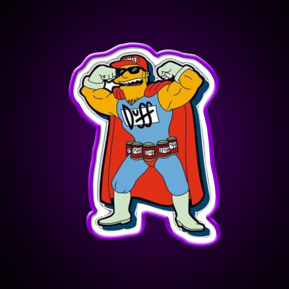 Simpsons Beer Superhero Beer Bar Decor Led Neon Sign Rgb Color - LED neon sign view 9