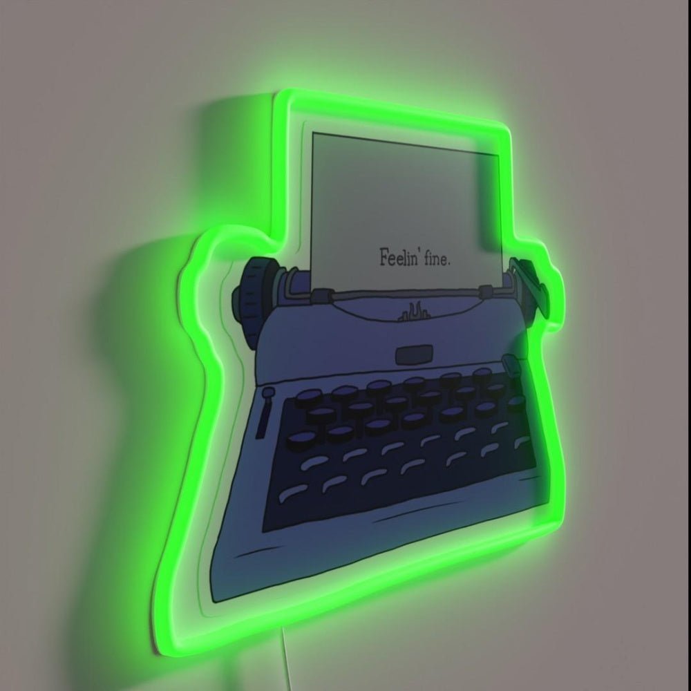 Simpsons Feelin Fine Rgb Led Neon Sign - Shineneon