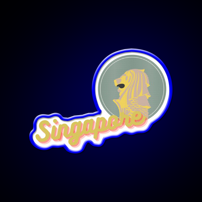 Singapore And Merlion Beer Bar Decor Led Neon Sign Rgb Color - LED neon sign view 5