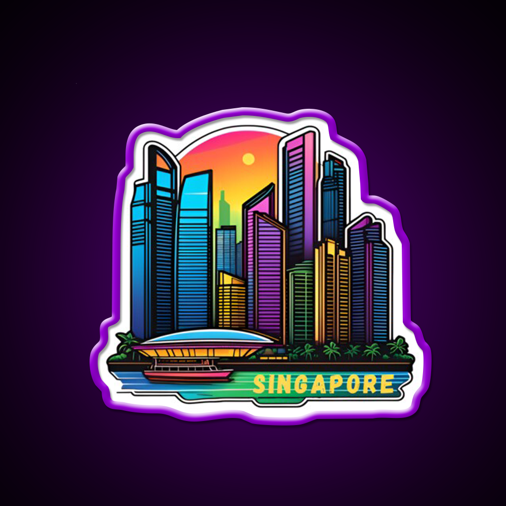 Singapore Retro Asian Cultural Led Neon Sign Rgb Color - LED neon sign view 9