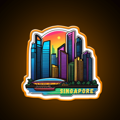 Singapore Retro Asian Cultural Led Neon Sign Rgb Color - Shineneon