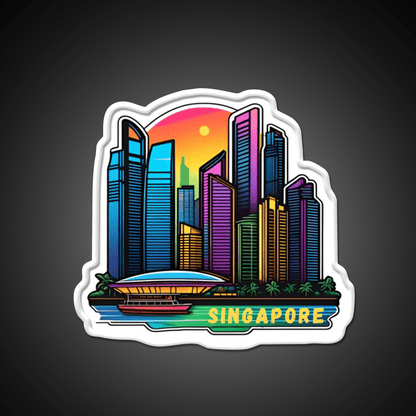 Singapore Retro Asian Cultural Led Neon Sign Rgb Color - Shineneon