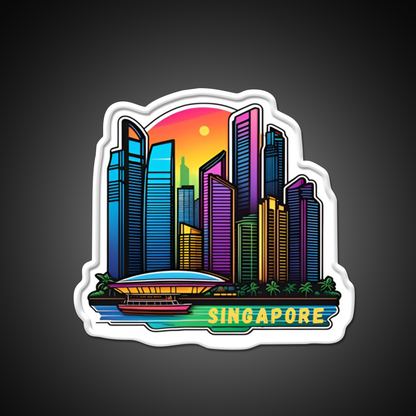 Singapore Retro Asian Cultural Led Neon Sign Rgb Color