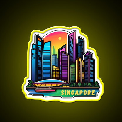 Singapore Retro Asian Cultural Led Neon Sign Rgb Color - LED neon sign view 7