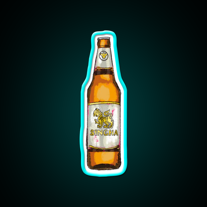 Singha Beer Thai Beer Thailand Beer Bar Decor Led Neon Sign Rgb Color - Size and dimension reference