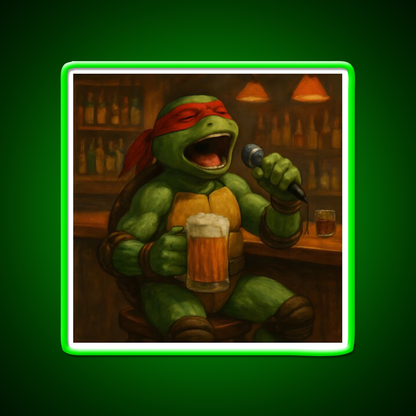 Singing Turtle Ninja At The Bar Man Cave Bar Led Neon Sign - LED neon sign view 8
