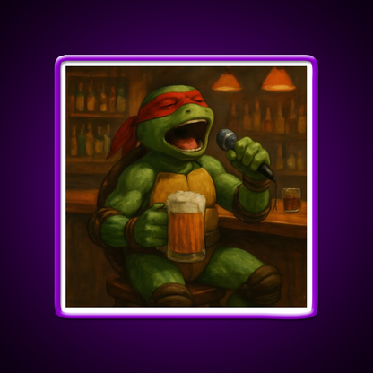 Singing Turtle Ninja At The Bar Man Cave Bar Led Neon Sign - LED neon sign view 9