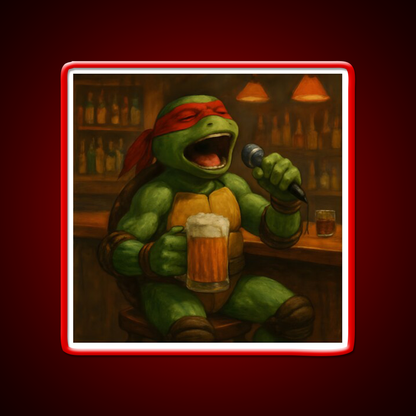 Singing Turtle Ninja At The Bar Man Cave Bar Led Neon Sign - LED neon sign view 10