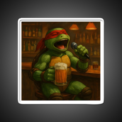 Singing Turtle Ninja At The Bar Man Cave Bar Led Neon Sign - LED neon sign view 11