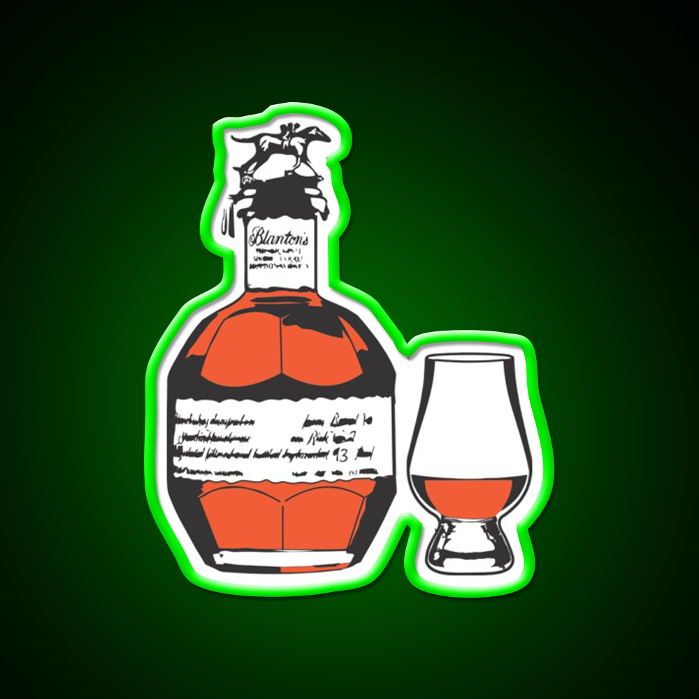 Single Barrel Bourbon Whiskey Drink Bar Led Neon Sign Rgb Color