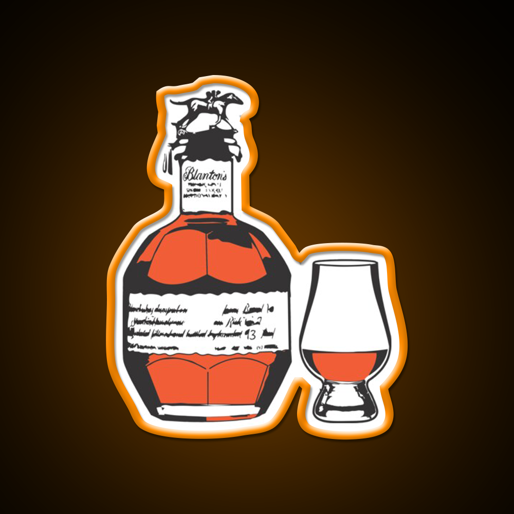 Single Barrel Bourbon Whiskey Drink Bar Led Neon Sign Rgb Color