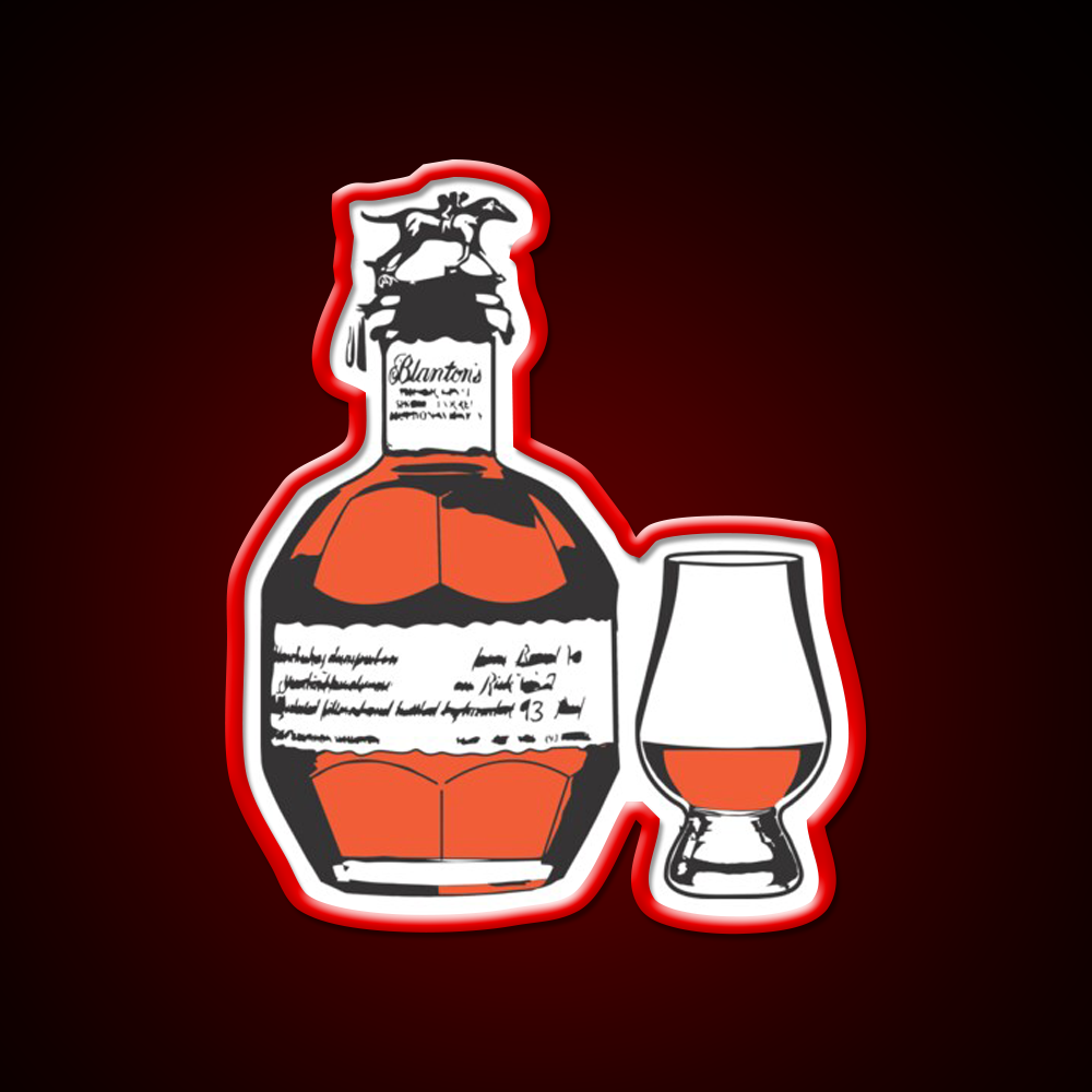 Single Barrel Bourbon Whiskey Drink Bar Led Neon Sign Rgb Color