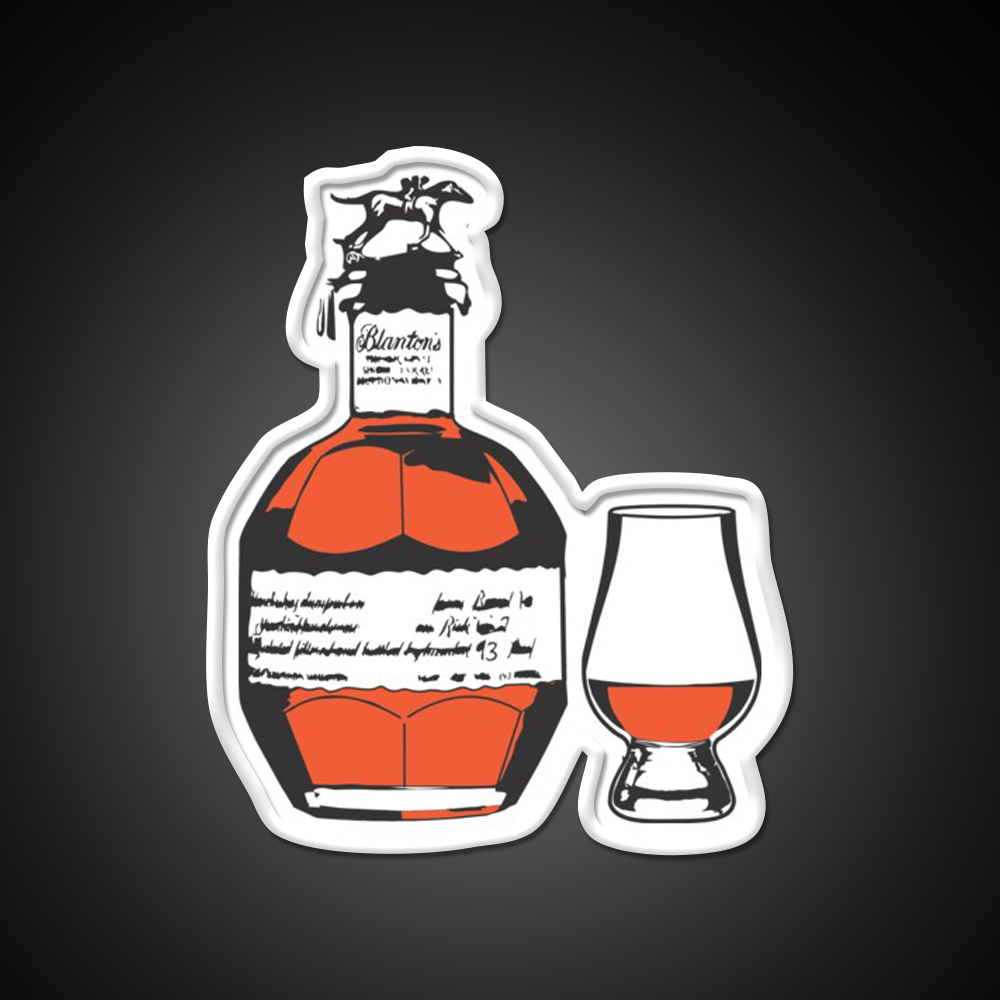 Single Barrel Bourbon Whiskey Drink Bar Led Neon Sign Rgb Color