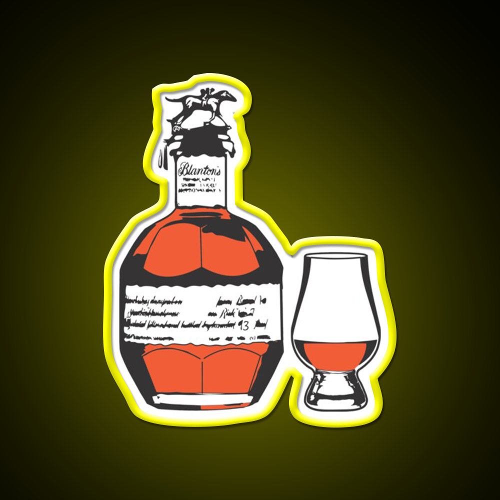 Single Barrel Bourbon Whiskey Drink Bar Led Neon Sign Rgb Color