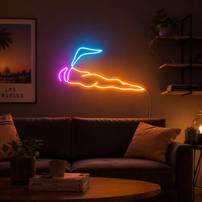Single Cigar Smoke Neon Sign LED Neon Sign real lifestyle scene