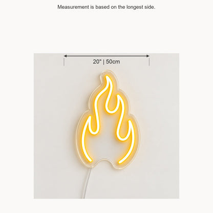 Single Flame Outline Vintage LED Neon Sign Garage Neon Sign - Shineneon