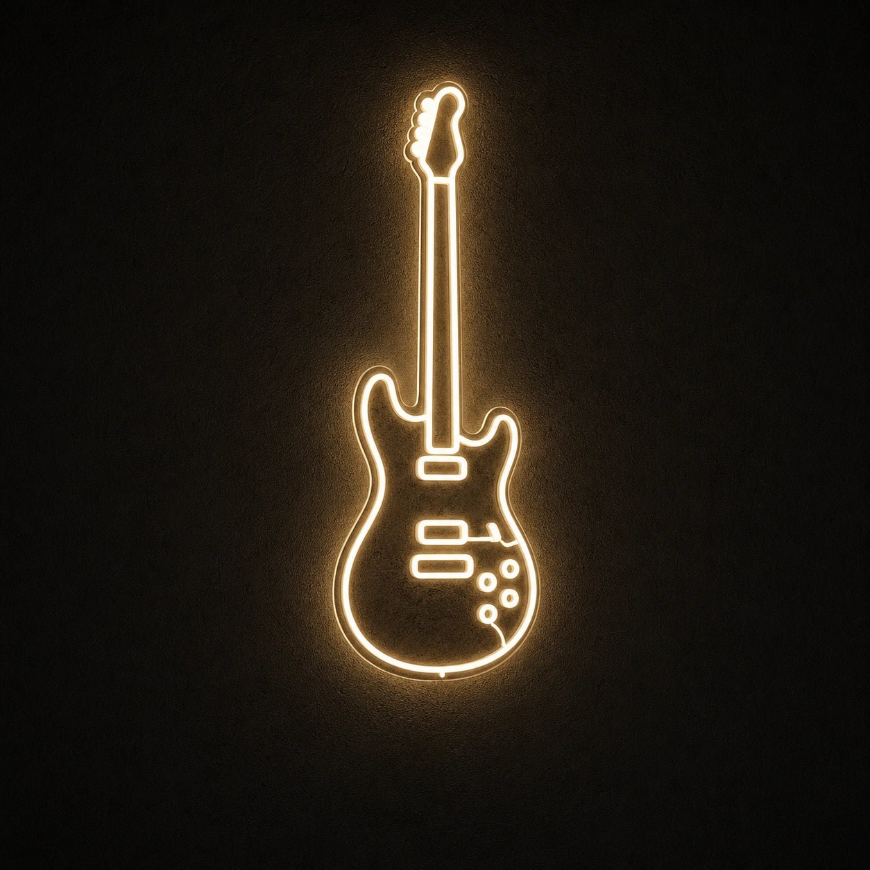 Single Line Electric Guitar LED Neon Sign Garage Man Cave Neon Sign - Shineneon