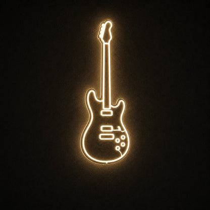Single Line Electric Guitar LED Neon Sign Garage Man Cave Neon Sign - Shineneon
