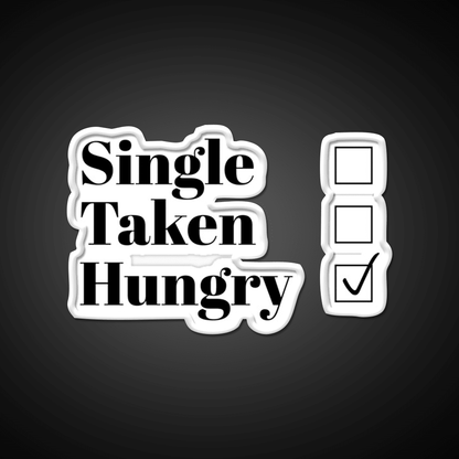 Single Taken Hungry Snack Food Led Neon Sign Rgb Color - Shineneon