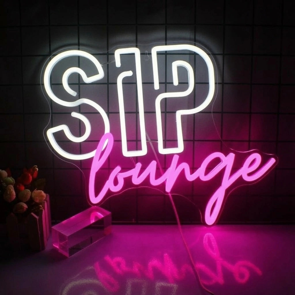 Sip Lounge LED Neon Sign - 01 Original Product Image
