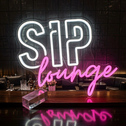 Sip Lounge LED Neon Sign - 02 High-Converting Product Image