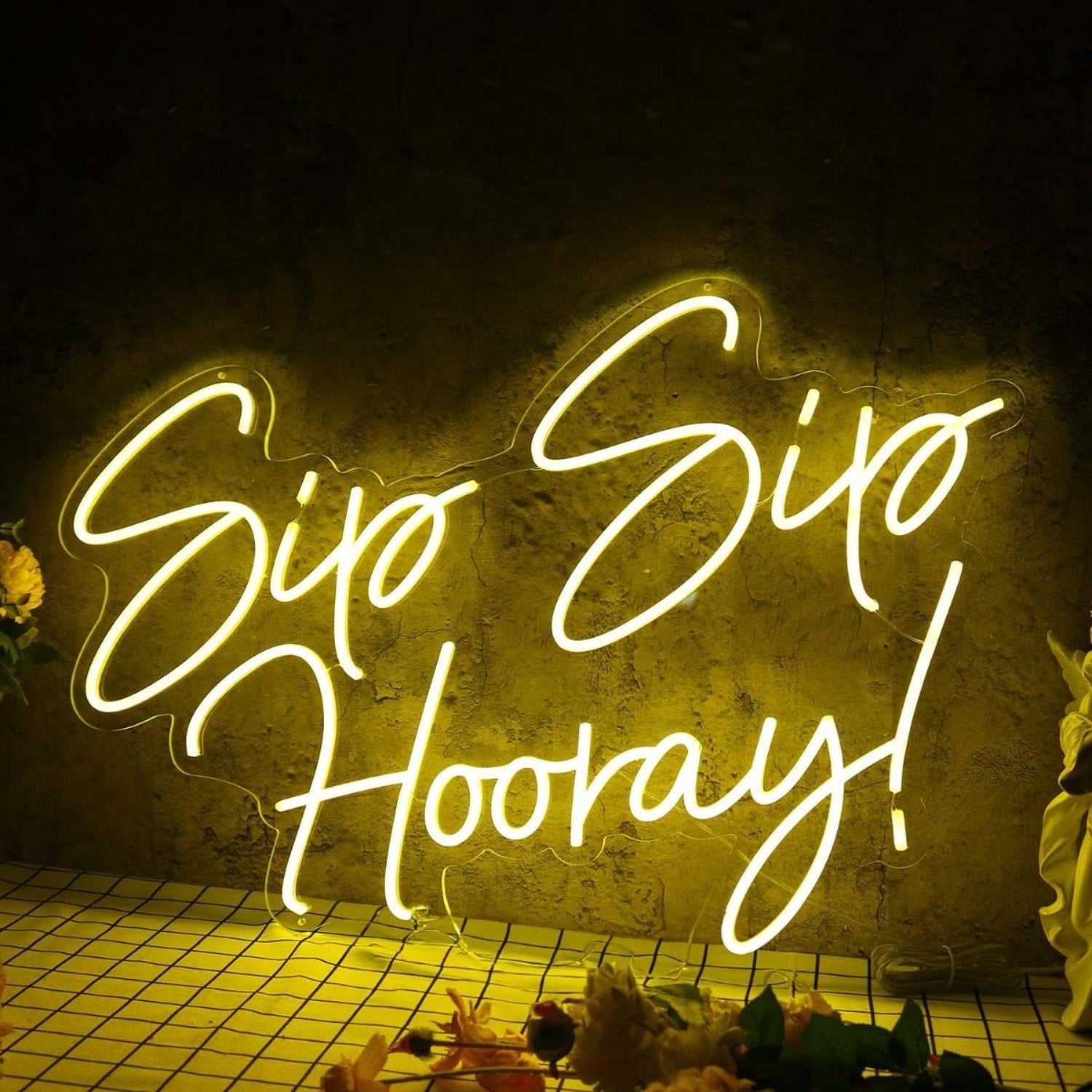 Sip Sip Hooray Yellow Led Neon Sign - Shineneon