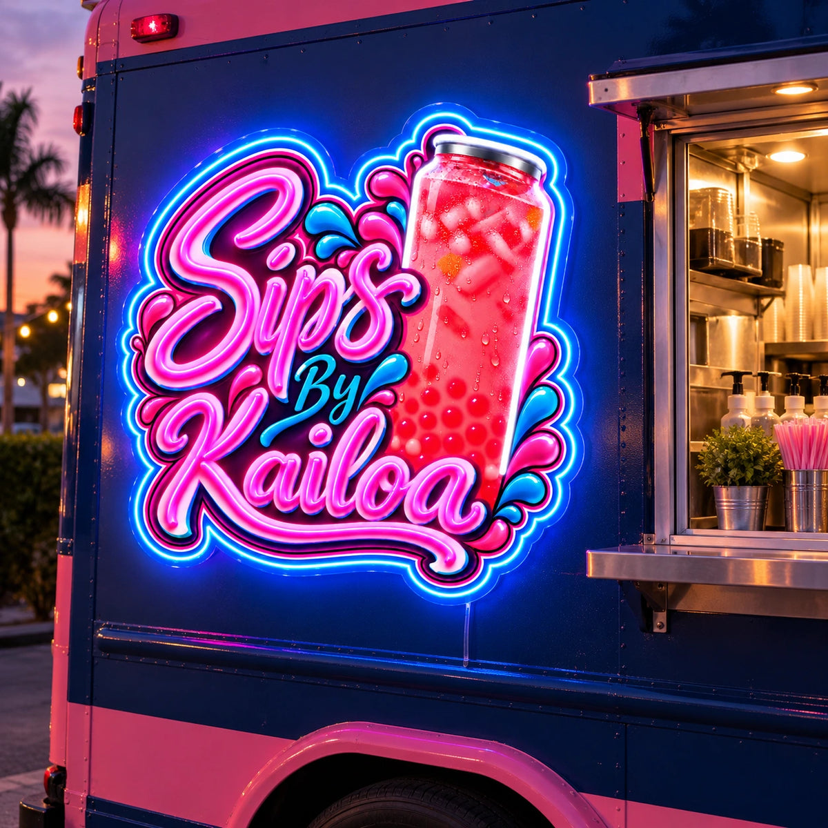 Sips Kailoa Custom LED Neon Sign Waterproof | f989b91a08e64001984ac68ecc5cde53e4bc08a6a7e528b6f788ee0dbf7da9ea | natural_light