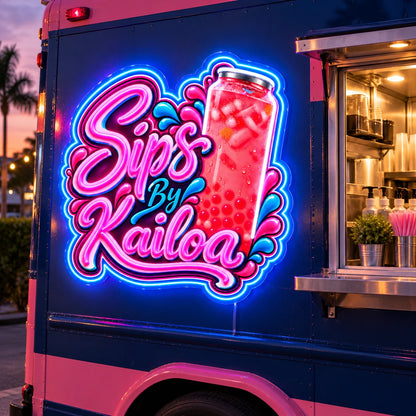 Sips Kailoa Custom LED Neon Sign Waterproof | f989b91a08e64001984ac68ecc5cde53e4bc08a6a7e528b6f788ee0dbf7da9ea | natural_light