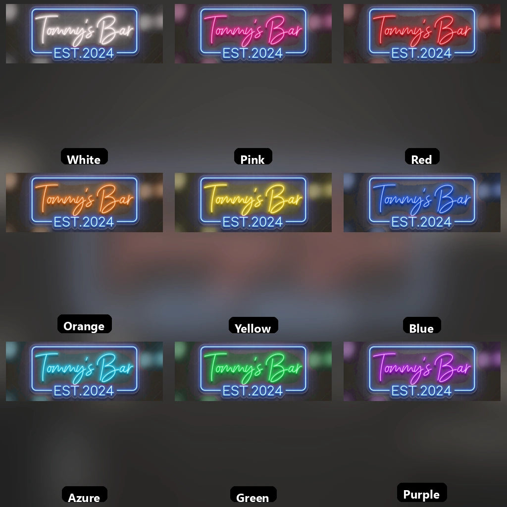 Sit LED Neon Sign - 05 Color Grid