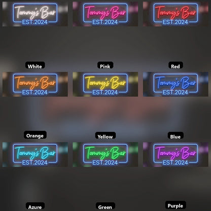Sit LED Neon Sign - 05 Color Grid