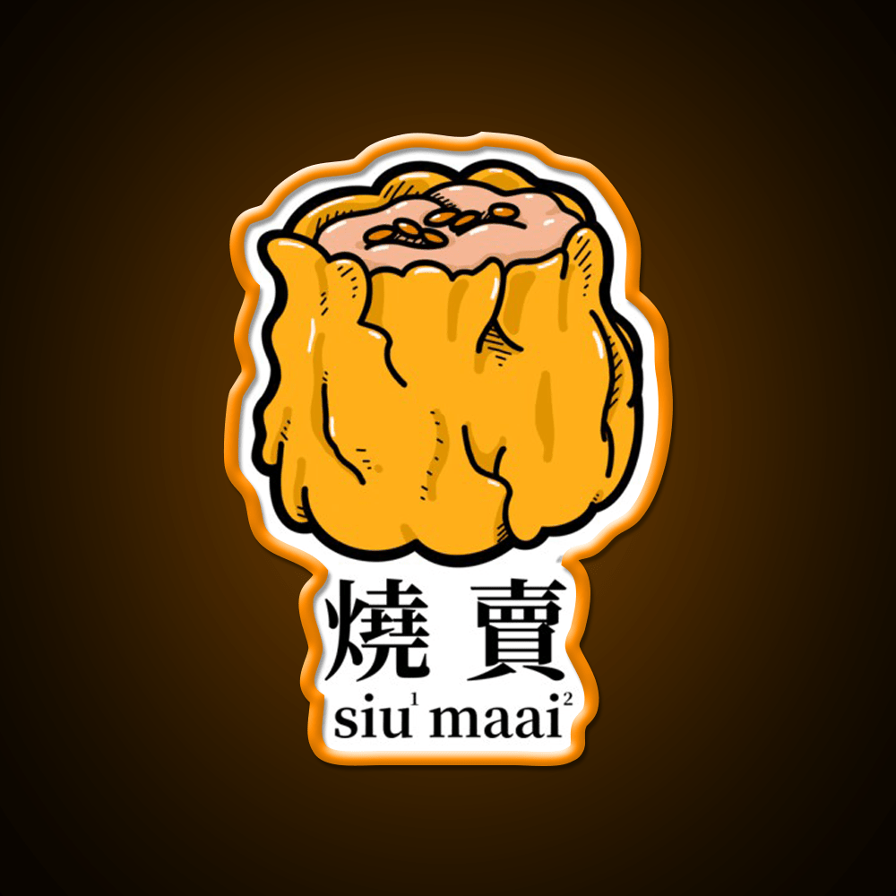 Siu Mai Hong Kong Dim Sum Led Neon Sign Chinese Food Rgb Color - Shineneon