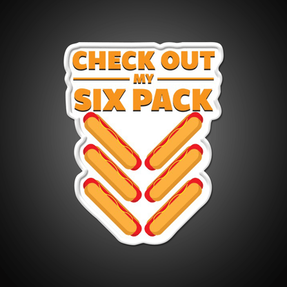 Six Pack Snack Food Led Neon Sign Rgb Color - Shineneon