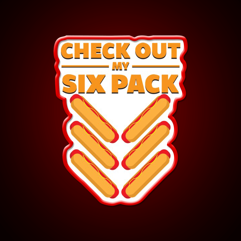Six Pack Snack Food Led Neon Sign Rgb Color - Shineneon