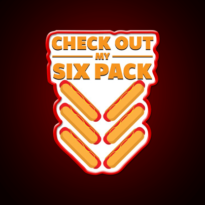Six Pack Snack Food Led Neon Sign Rgb Color - Shineneon