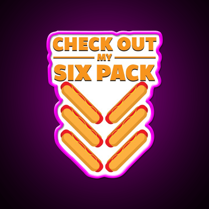 Six Pack Snack Food Led Neon Sign Rgb Color - Shineneon