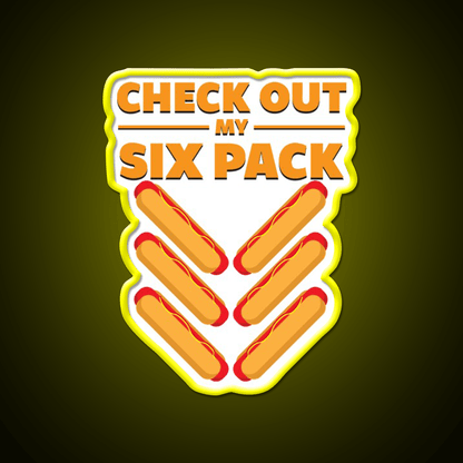 Six Pack Snack Food Led Neon Sign Rgb Color - Shineneon