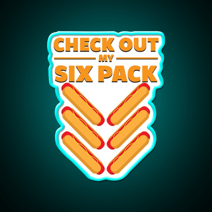 Six Pack Snack Food Led Neon Sign Rgb Color - Shineneon