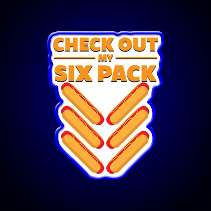 Six Pack Snack Food Led Neon Sign Rgb Color - Shineneon