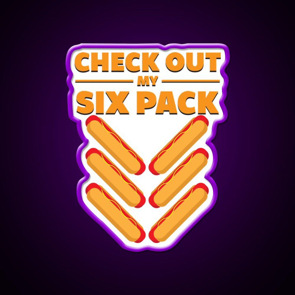 Six Pack Snack Food Led Neon Sign Rgb Color - Shineneon