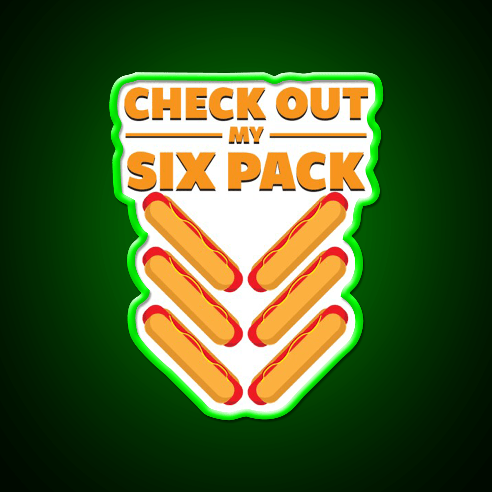 Six Pack Snack Food Led Neon Sign Rgb Color - Shineneon
