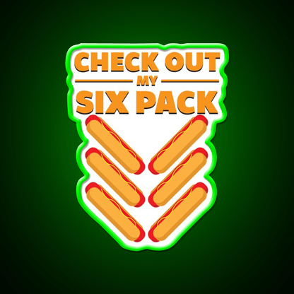 Six Pack Snack Food Led Neon Sign Rgb Color - Shineneon