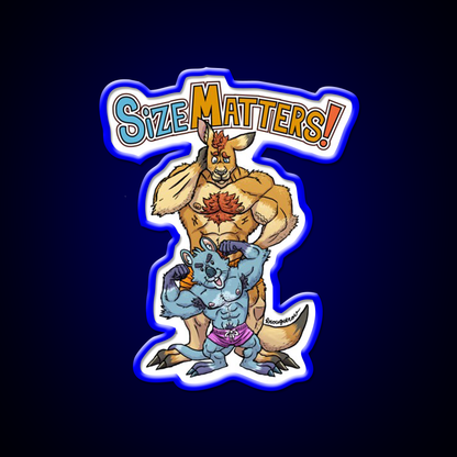 Size Matters Gym Fitness Led Neon Sign Rgb Color