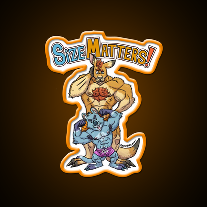 Size Matters Gym Fitness Led Neon Sign Rgb Color