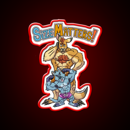 Size Matters Gym Fitness Led Neon Sign Rgb Color