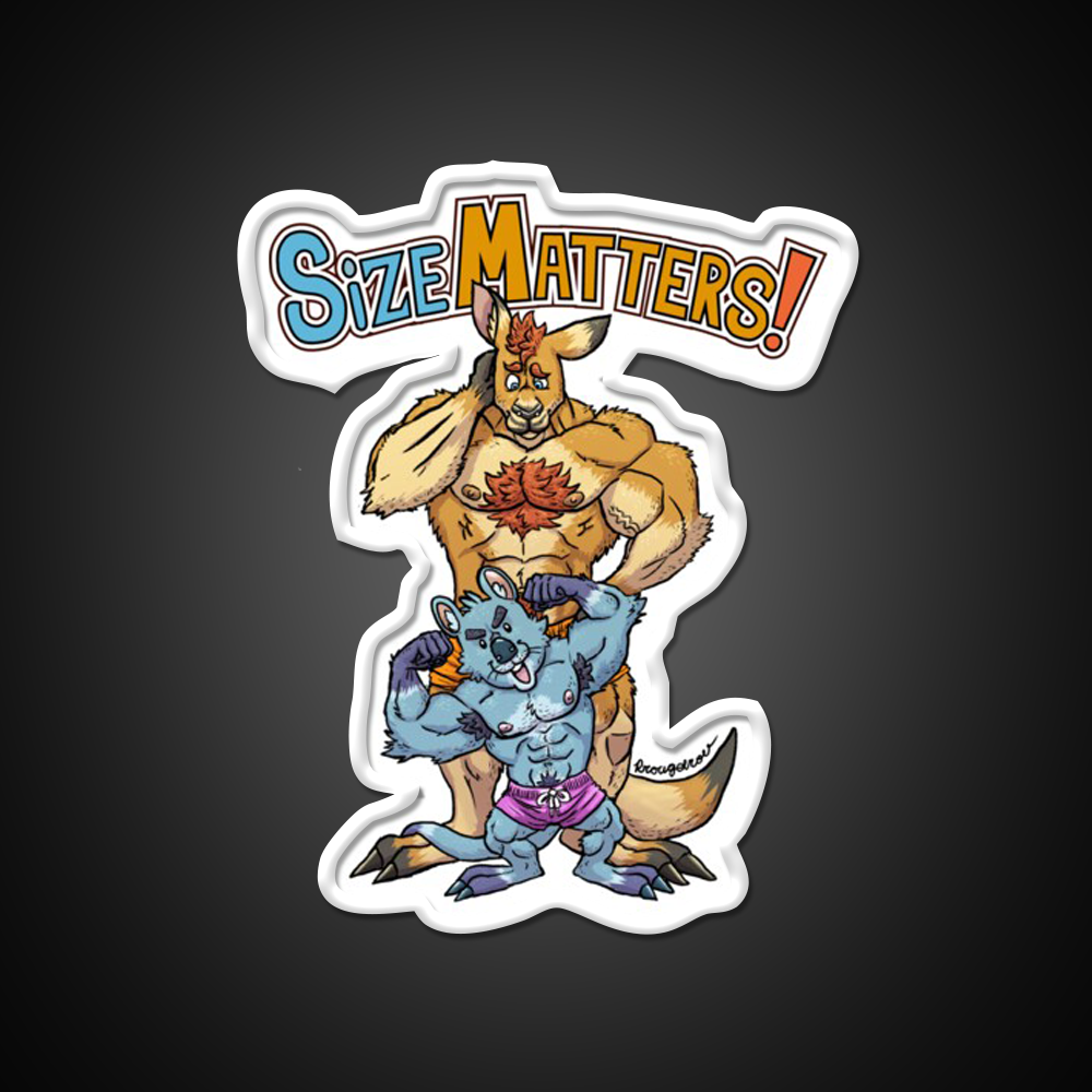 Size Matters Gym Fitness Led Neon Sign Rgb Color